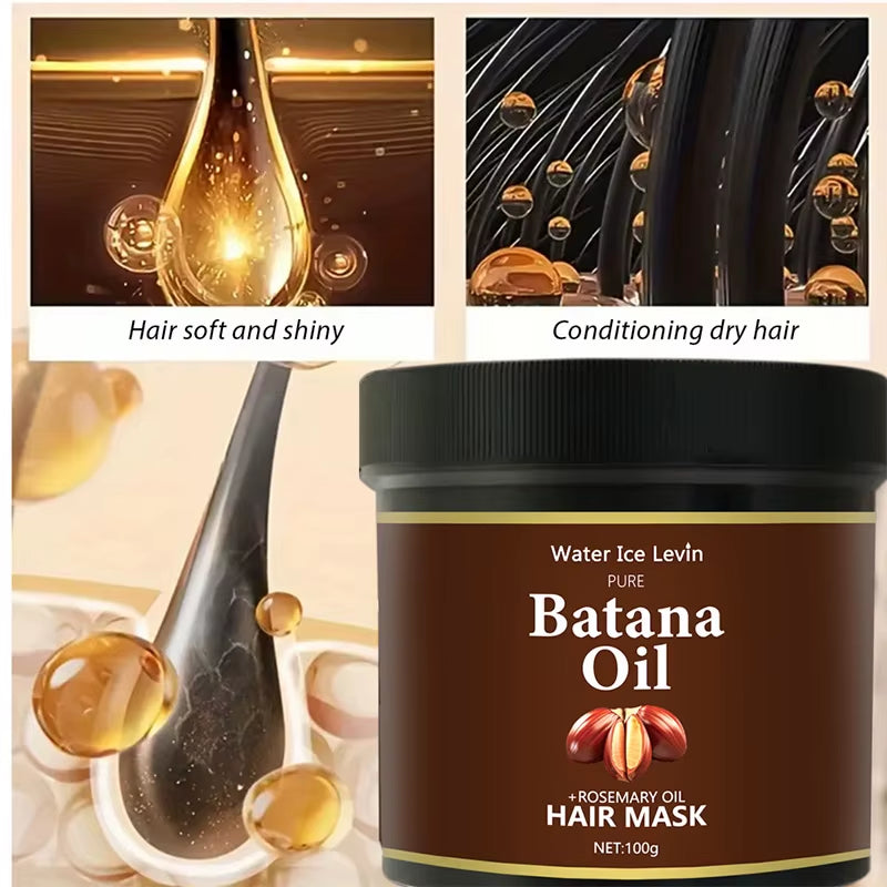 Batana Rosemary Oil Hair Conditioner Natural Hair Treatment Oil Promote Hair Wellness for Treating Hair Loss Anti-Breakage Hair