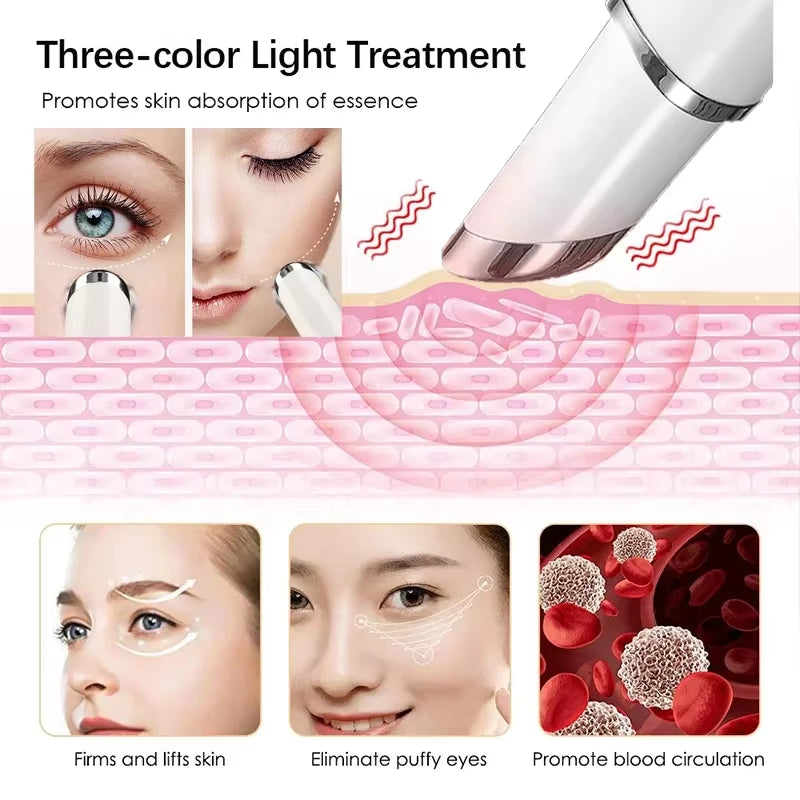 Thermal Eye Beauty Devices Fade Black Circle anti Wrinkle Beauty Pen Eye Cream Introduction 42 ° Vibration Massage Tools