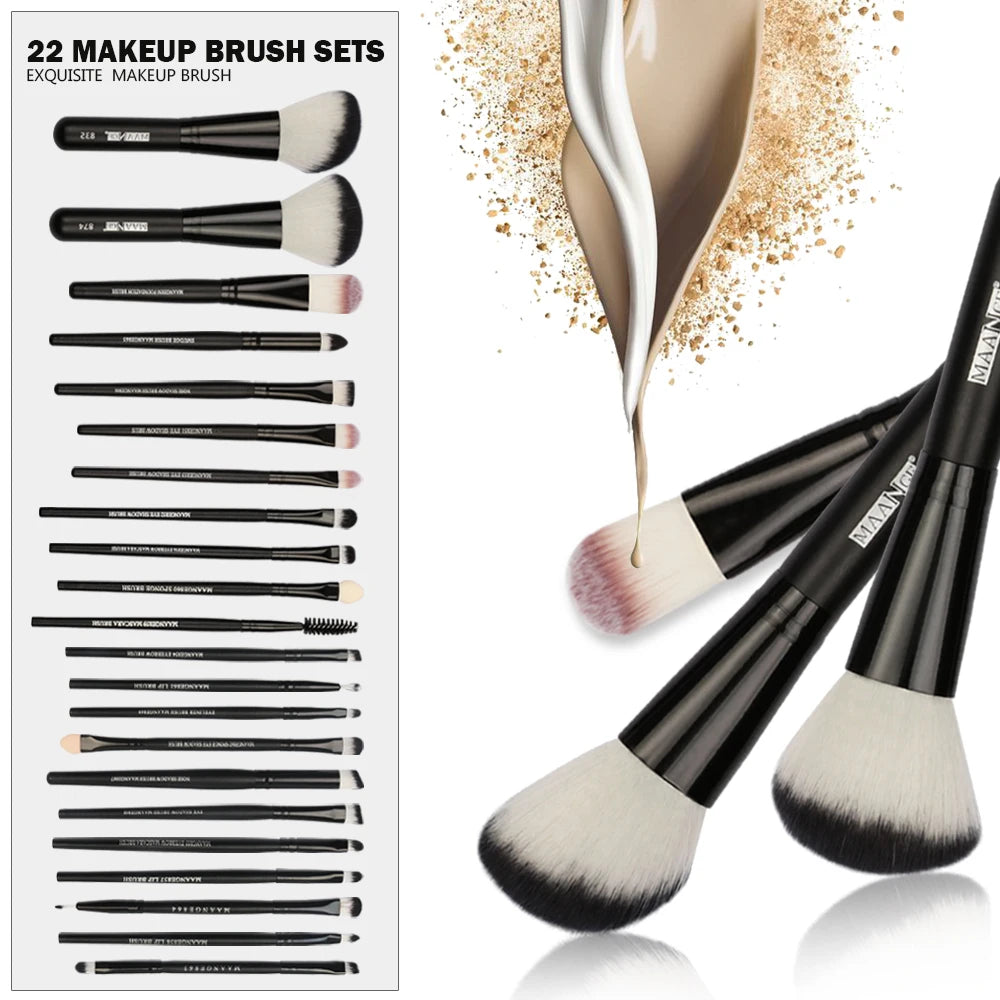 22pcs Beauty Makeup Brushes Set Cosmetics Basic products Powder Blush