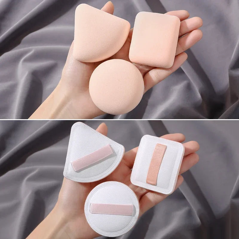 3Pcs  Makeup Tools Accessories Soft Cute Makeup Puff Set Dry Wet Combined Cosmetic Sponge Cushion Puff Foundation Cream Blender