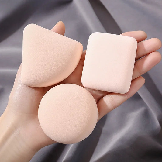 3Pcs  Makeup Tools Accessories Soft Cute Makeup Puff Set Dry Wet Combined Cosmetic Sponge Cushion Puff Foundation Cream Blender