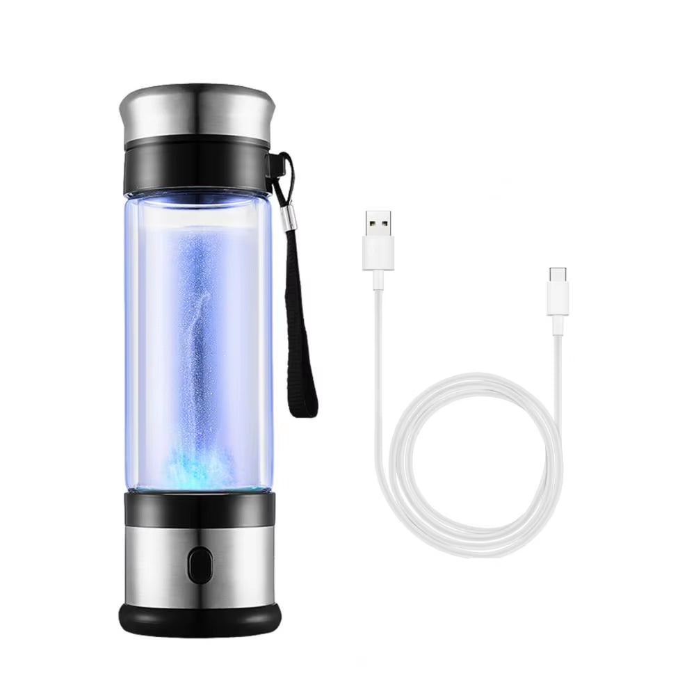 350ML Portable Hydrogen Water Generator Bottle Health Boosting Ionizer with PEM Technology Hydrogen-Rich Water Cup