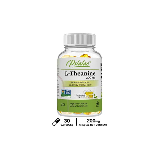 Stress Relief & Mood Boosting Natural L-Theanine Capsules 200 Mg