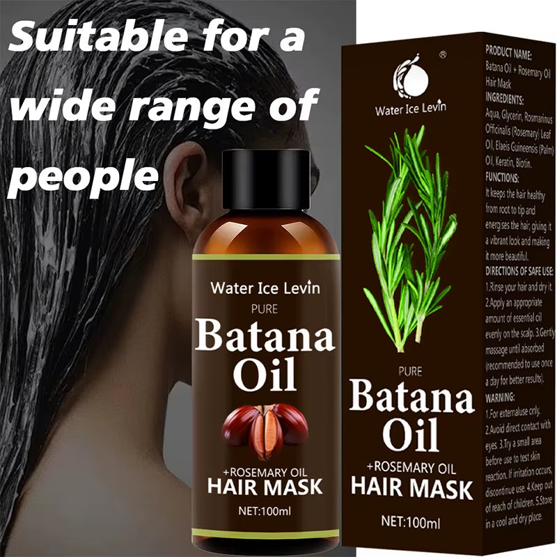 Batana Rosemary Oil Hair Conditioner Natural Hair Treatment Oil Promote Hair Wellness for Treating Hair Loss Anti-Breakage Hair