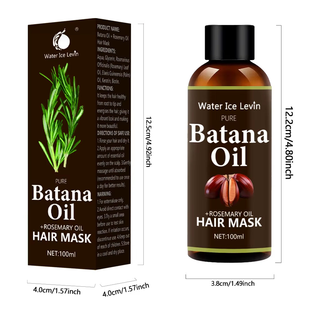 Batana Rosemary Oil Hair Conditioner Natural Hair Treatment Oil Promote Hair Wellness for Treating Hair Loss Anti-Breakage Hair